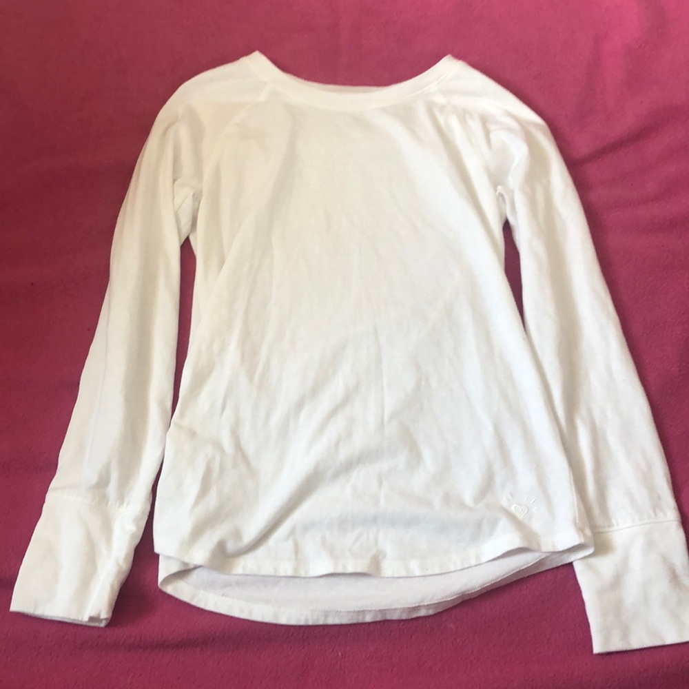 Justice Plain White Shirt